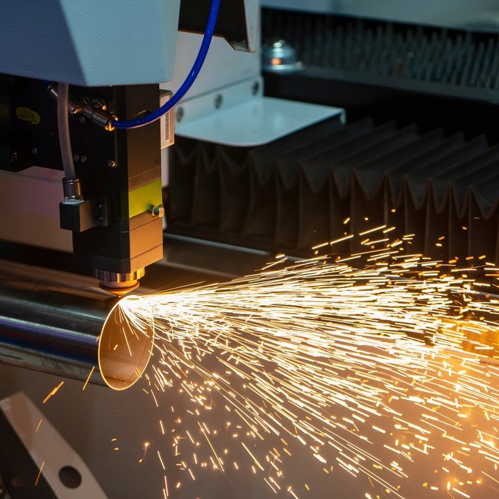 Laser, Rohr, Maschine, Funken, Werkbank, Produktion